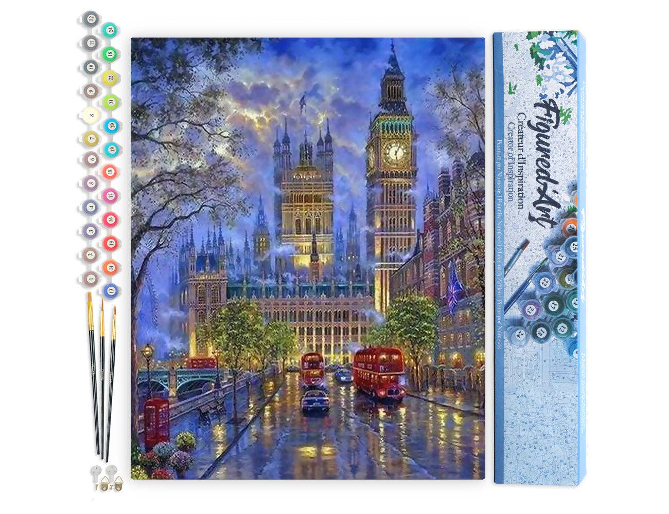 Paint by numbers - London in the dusk