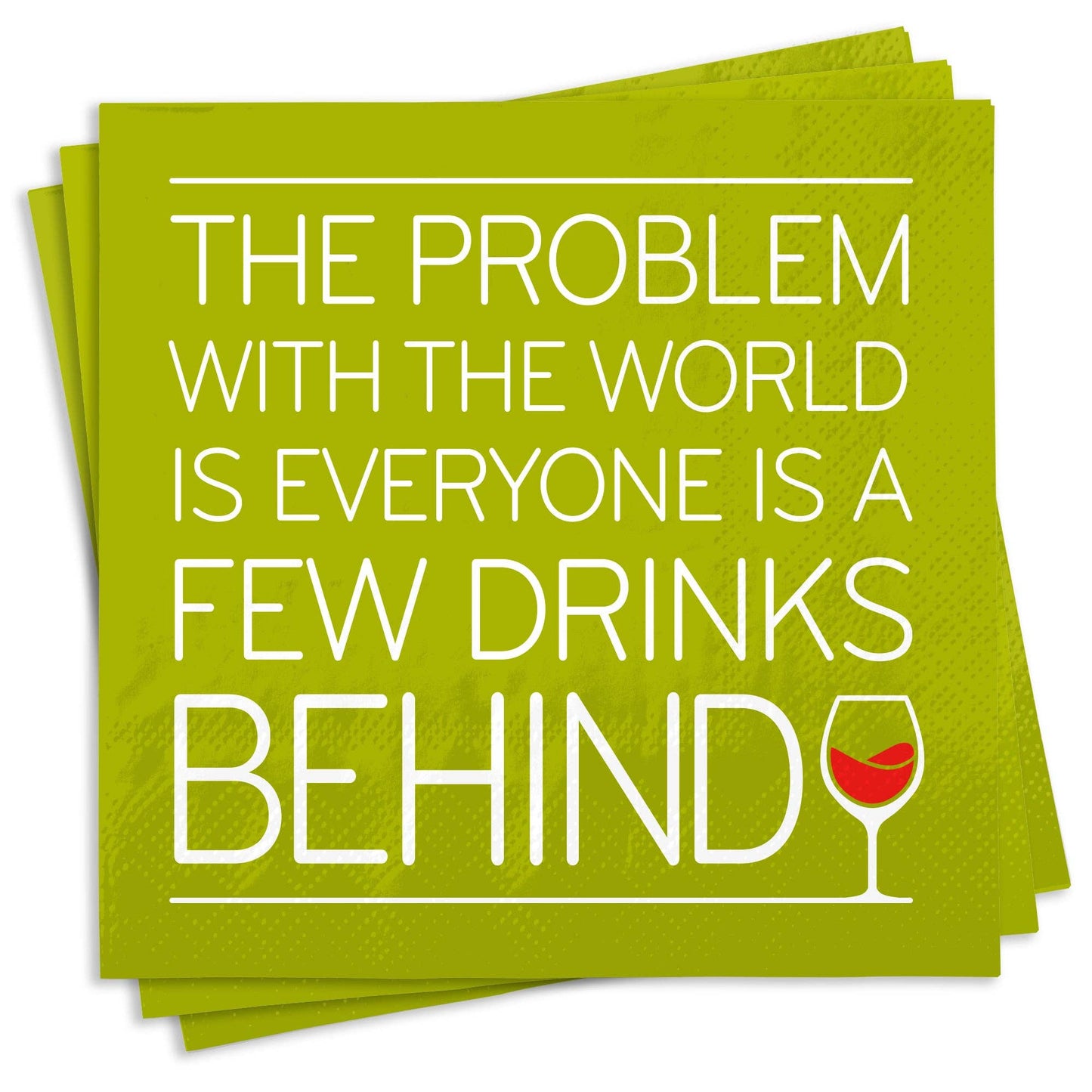 Few Drinks Behind Napkins