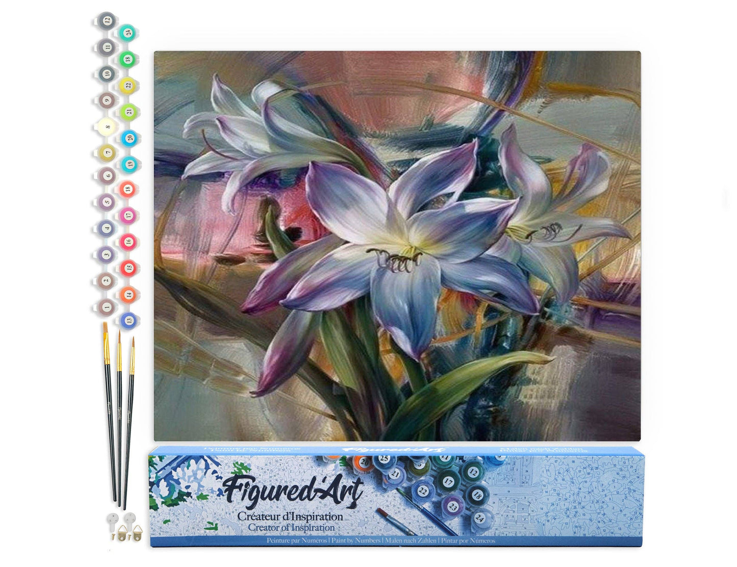 Paint by numbers - Colorful Lilies
