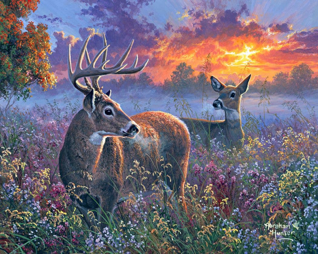 Paint by Numbers rolled - Deer couple