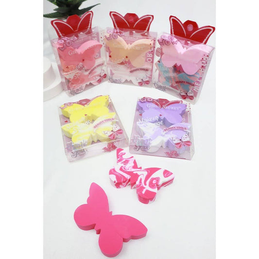 2-Pcs Butterfly Make Up Sponge Set
