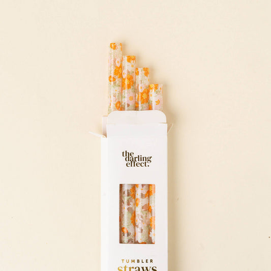40 oz Tumbler Straw Set-Bouquet Beauty Sage