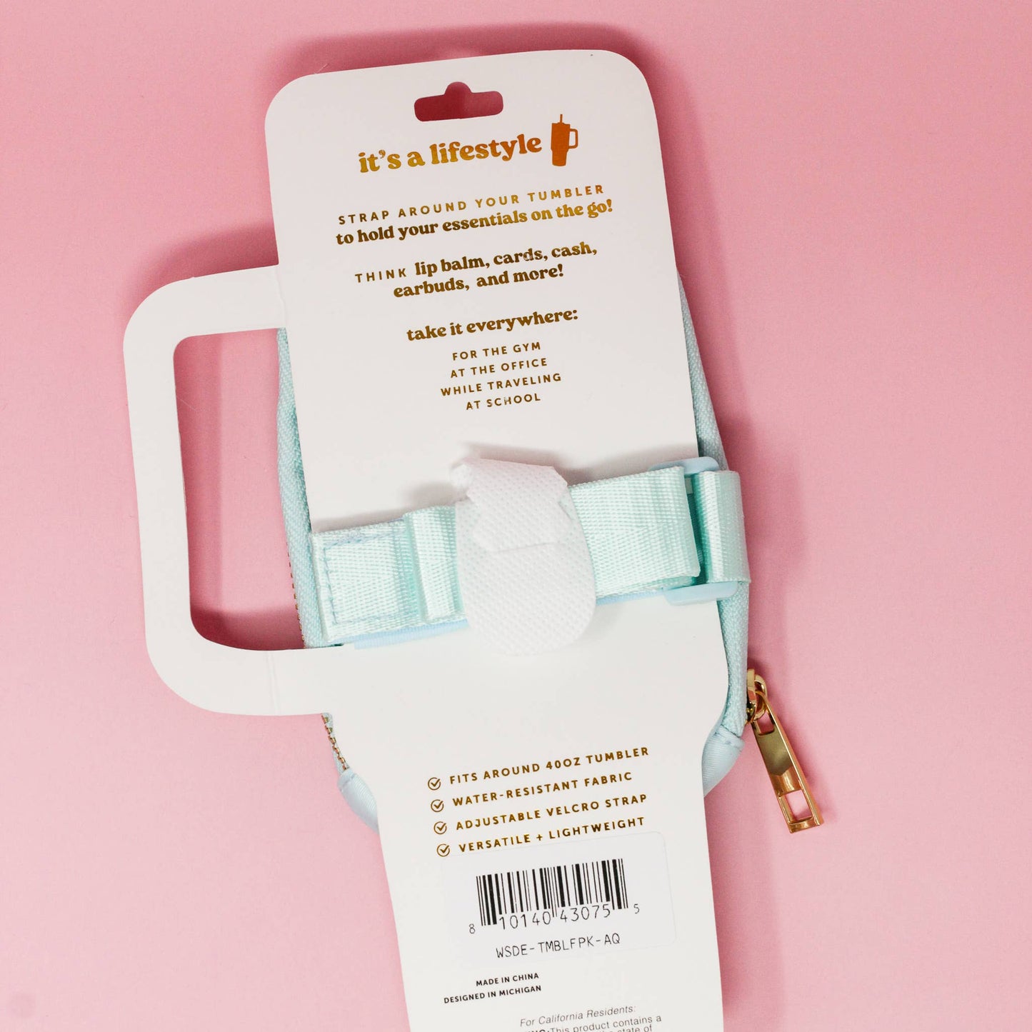 Tumbler Fanny Pack - Aqua