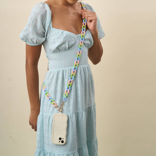 Hold the Phone Crossbody Chain-Tri Lively