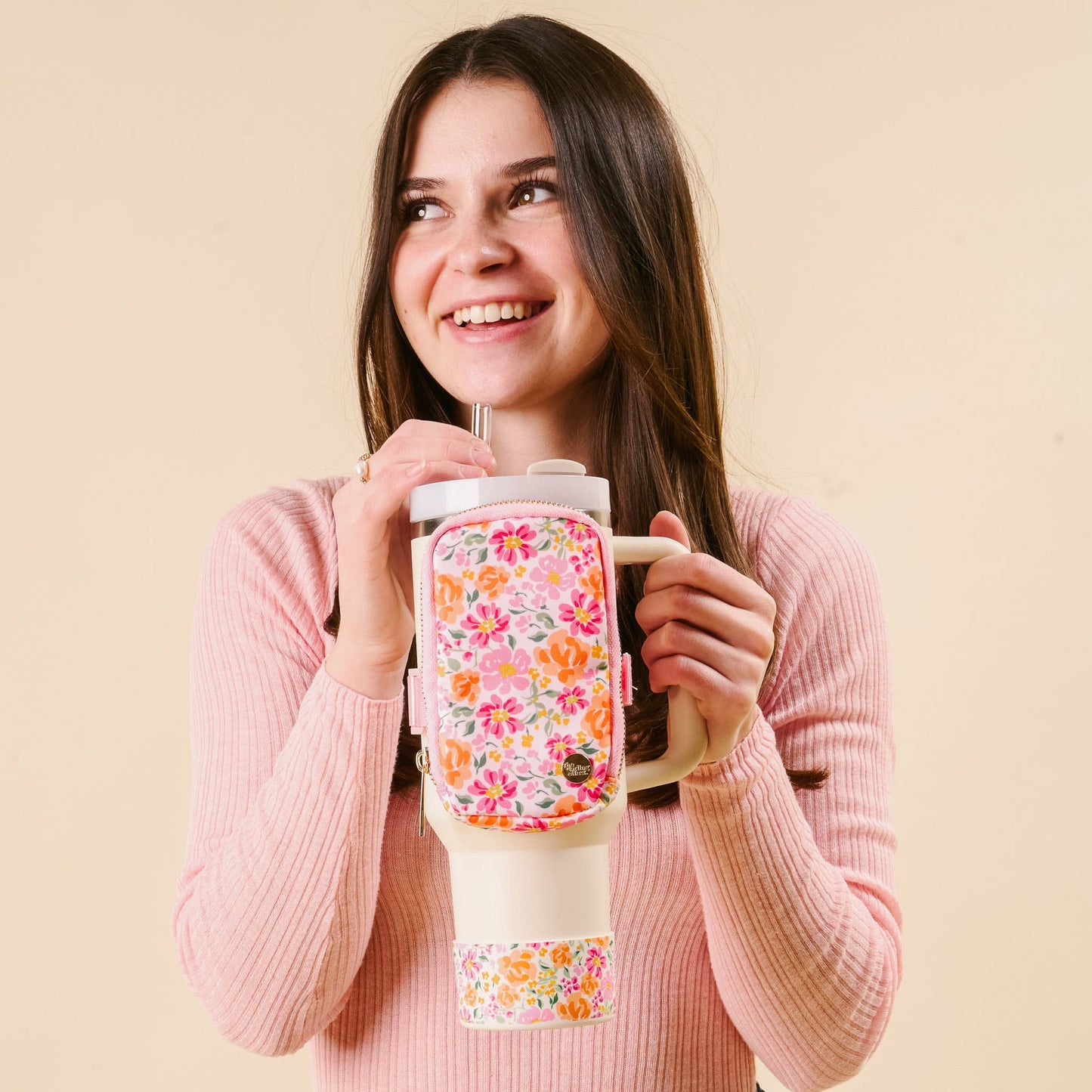 Tumbler Silicone Boot-Secret Garden Pink
