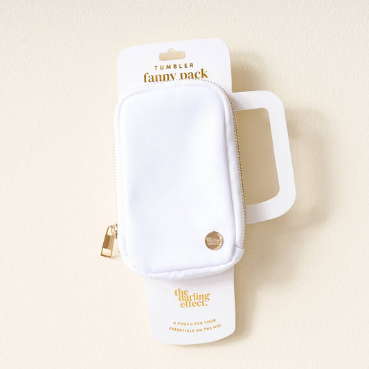 Tumbler Fanny Pack - White