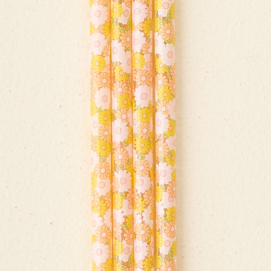 40 oz Tumbler Straw Set-Daisy Craze Peach